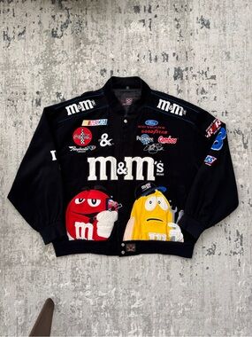 Vintage JH Design M&M's NASCAR Racing Jacket 4XL